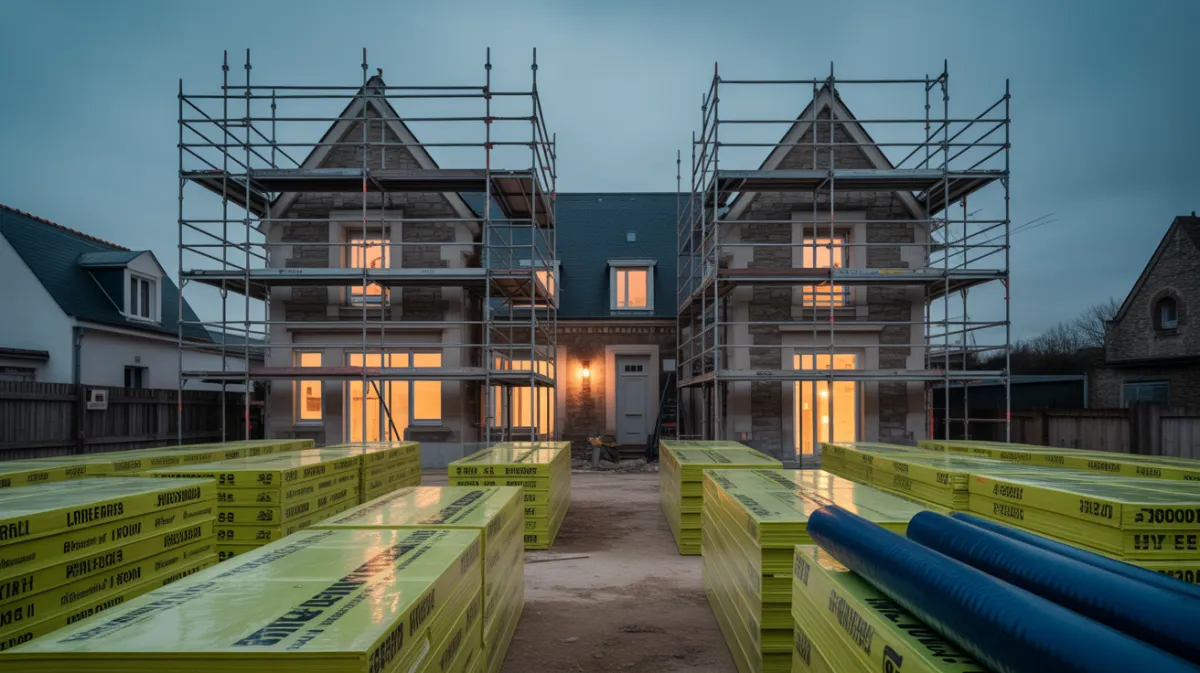 Chantier rénovation énergétique globale Caen
